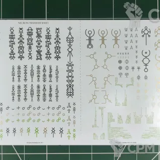 Описание картинки Necron Transfer Sheet (Decals / Декали) от Vault Boy по цене 398руб | Свободный Рынок Миниатюр - СРМ