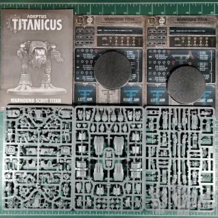 Описание картинки Warhound Scout Titans with Turbo-laser Destructors and Vulcan Mega-Bolters от Vault Boy по цене 7 498руб | Свободный Рынок Миниатюр - СРМ