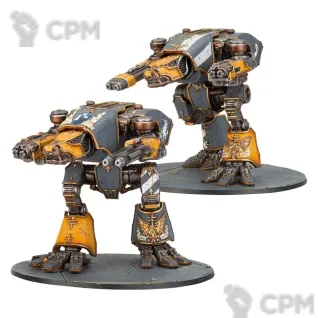 Описание картинки Warhound Scout Titans with Turbo-laser Destructors and Vulcan Mega-Bolters от Vault Boy по цене 7 498руб | Свободный Рынок Миниатюр - СРМ