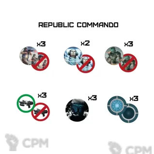 Описание картинки SW Republic Commando (набор) от TerraCutter по цене 990руб | Свободный Рынок Миниатюр - СРМ