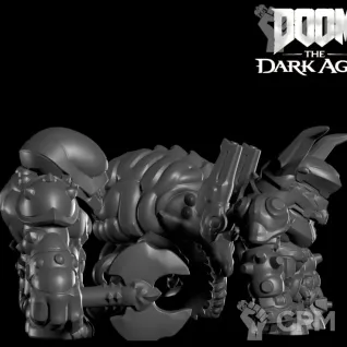 Описание картинки Атлан, Какодемон, Рыцарь битвы Doom Dark Ages от Кира по цене 6 000руб | Свободный Рынок Миниатюр - СРМ