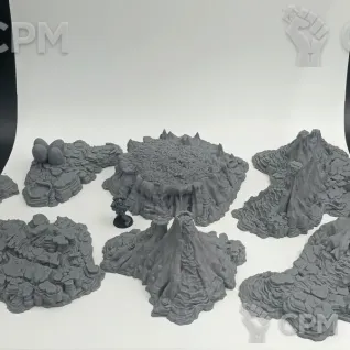 Описание картинки Логово Дракона - Фэнтези Террейн от Terrain Print по цене 2 500руб | Свободный Рынок Миниатюр - СРМ