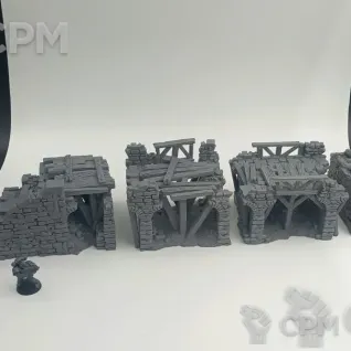 Описание картинки Разрушенный Мост - Фэнтези Террейн, Shadowfey Ruins от Terrain Print по цене 2 450руб | Свободный Рынок Миниатюр - СРМ