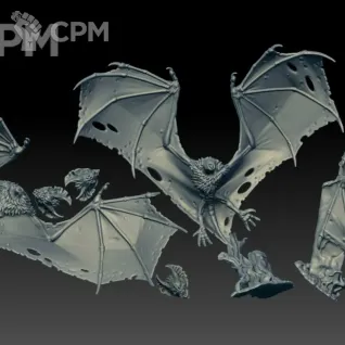 Описание картинки Fell Bats (Scan) от AxeL's Forge по цене 650руб | Свободный Рынок Миниатюр - СРМ