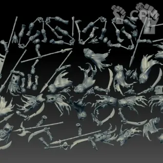 Описание картинки Deathrattle Skeletons (Scan) от AxeL's Forge по цене 800руб | Свободный Рынок Миниатюр - СРМ