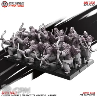Описание картинки Cathay Terracotta warriors bows от 3DPrintClub по цене 95руб | Свободный Рынок Миниатюр - СРМ