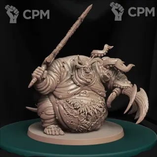 Описание картинки Great Unclean One (alt 5) от 3D Print Workshop по цене 2 677руб | Свободный Рынок Миниатюр - СРМ
