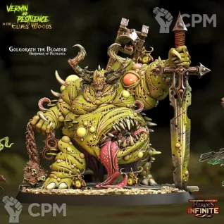 Описание картинки Great Unclean One (alt 7) от 3D Print Workshop по цене 2 377руб | Свободный Рынок Миниатюр - СРМ
