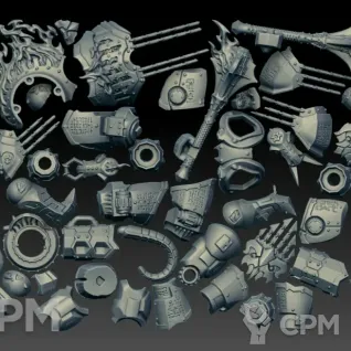 Описание картинки Dominator Engine (Scan) от AxeL's Forge по цене 1 400руб | Свободный Рынок Миниатюр - СРМ