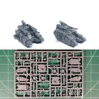 Описание картинки Legions Imperialis Sicaran Tank x2 от Vault Boy по цене 2 998руб | Свободный Рынок Миниатюр - СРМ