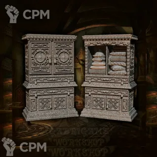 Описание картинки Шкафы для спальных принадлежностей от Gabrigame_Print по цене 670руб | Свободный Рынок Миниатюр - СРМ