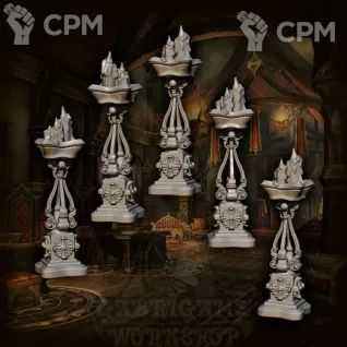 Описание картинки Роскошные канделябры от Gabrigame_Print по цене 310руб | Свободный Рынок Миниатюр - СРМ