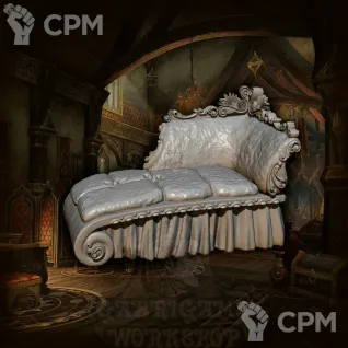 Описание картинки Банкетка от Gabrigame_Print по цене 300руб | Свободный Рынок Миниатюр - СРМ