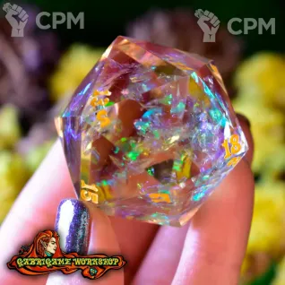 Описание картинки Радужная Магия. Монокуб d20 (34 мм.) от Gabrigame_Print по цене 950руб | Свободный Рынок Миниатюр - СРМ
