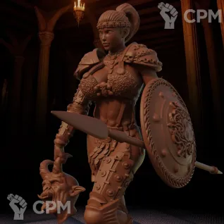 Описание картинки Амазонка Diablo 2 от Кира по цене 2 500руб | Свободный Рынок Миниатюр - СРМ