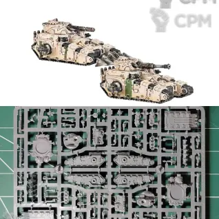Описание картинки Legions Imperialis Kratos Heavy Tank x2 от Vault Boy по цене 2 998руб | Свободный Рынок Миниатюр - СРМ