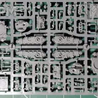 Описание картинки Legions Imperialis Kratos Heavy Tank x2 от Vault Boy по цене 2 998руб | Свободный Рынок Миниатюр - СРМ