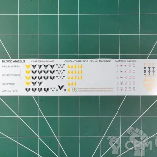 Описание картинки Blood Angels Dark Imperium Transfer Sheet (Декали) от Vault Boy по цене 598руб | Свободный Рынок Миниатюр - СРМ