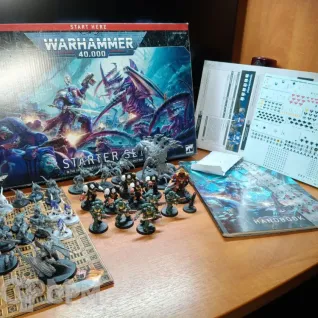 Описание картинки Warhammer 40000 starter set от ArGias по цене 6 500руб | Свободный Рынок Миниатюр - СРМ