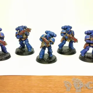 Описание картинки primaris intercessors x5 от ArGias по цене 800руб | Свободный Рынок Миниатюр - СРМ
