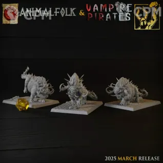 Описание картинки Beastman Spiky Beasts от 3DPrintClub по цене 430руб | Свободный Рынок Миниатюр - СРМ