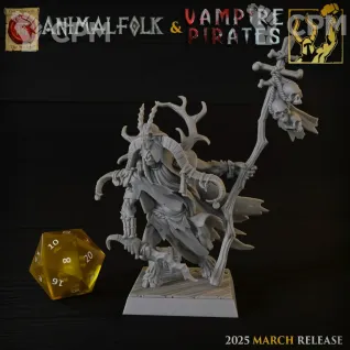 Описание картинки Beastman Blind Shaman от 3DPrintClub по цене 200руб | Свободный Рынок Миниатюр - СРМ