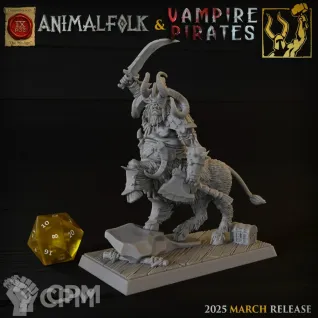 Описание картинки Beastman Centaur Chiftan от 3DPrintClub по цене 475руб | Свободный Рынок Миниатюр - СРМ