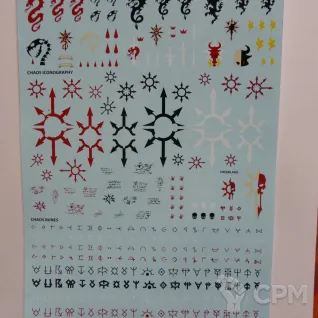 Описание картинки Декали Chaos Knights Transfer Sheet от volkolok13 по цене 2 500руб | Свободный Рынок Миниатюр - СРМ