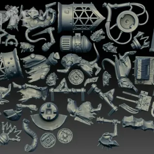 Описание картинки Warp-Grinder (Scan) от AxeL's Forge по цене 850руб | Свободный Рынок Миниатюр - СРМ