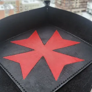 Описание картинки Dice Tray Black Templars/Дайс Трей/Арена/Тарелка/зелёный чёрные храмовники от Krontwar по цене 3 500руб | Свободный Рынок Миниатюр - СРМ