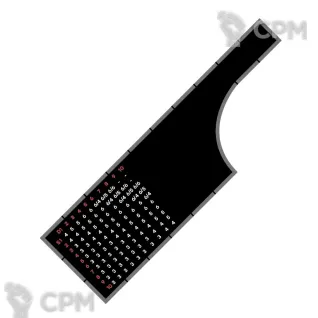 Описание картинки Линейка для MESBG 1_3_6_10 от TerraCutter по цене 700руб | Свободный Рынок Миниатюр - СРМ