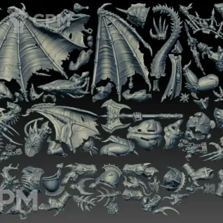 Описание картинки Daemon Prince (Scan) от AxeL's Forge по цене 1 800руб | Свободный Рынок Миниатюр - СРМ