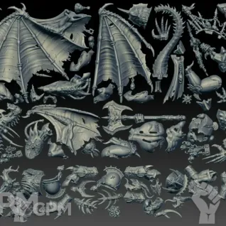 Описание картинки Daemon Prince (Scan) от AxeL's Forge по цене 1 800руб | Свободный Рынок Миниатюр - СРМ