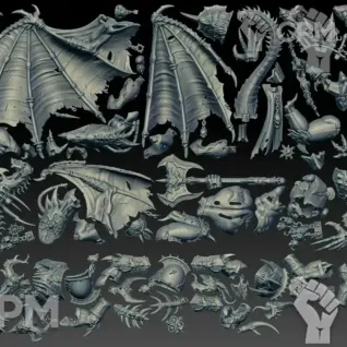 Описание картинки Daemon Prince (Scan) от AxeL's Forge по цене 1 800руб | Свободный Рынок Миниатюр - СРМ