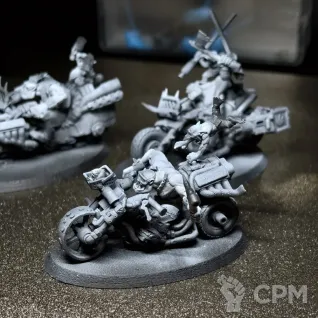 Описание картинки Отряд orcs warbiker mob от ЧерныйМОХ по цене 700руб | Свободный Рынок Миниатюр - СРМ