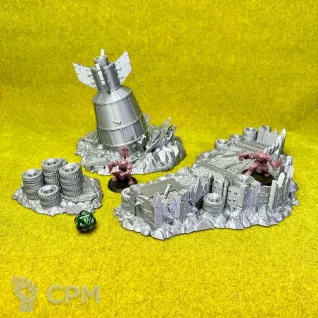 Описание картинки Террейн "Бомба и заграждения" от Миниатюры и фигурки по цене 1 700руб | Свободный Рынок Миниатюр - СРМ