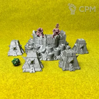 Описание картинки Террейн "Опорный пункт орков 1" от Миниатюры и фигурки по цене 1 200руб | Свободный Рынок Миниатюр - СРМ