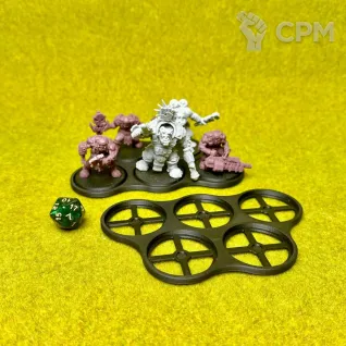 Описание картинки Movements tray для баз 40мм тип 3_2 (2шт) от Миниатюры и фигурки по цене 150руб | Свободный Рынок Миниатюр - СРМ