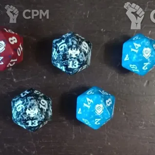 Описание картинки Кубики Д20 D20 счётчики жизней dice от Orc по цене 146руб | Свободный Рынок Миниатюр - СРМ