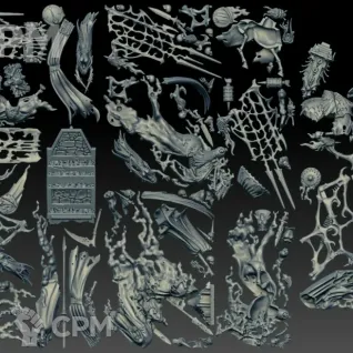 Описание картинки Coven Throne / Mortis Engine / Bloodseeker Palanquin (Scan) от AxeL's Forge по цене 3 800руб | Свободный Рынок Миниатюр - СРМ