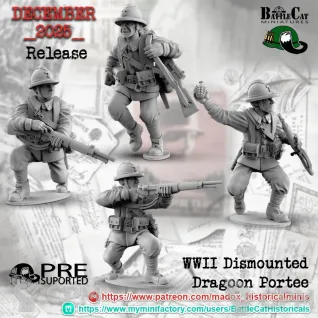 Описание картинки French Dragoon Portee от 3DPrintClub по цене 95руб | Свободный Рынок Миниатюр - СРМ
