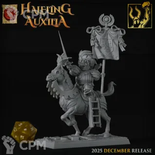 Описание картинки Halfling Lord on Horse от 3DPrintClub по цене 400руб | Свободный Рынок Миниатюр - СРМ