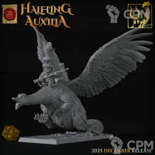 Описание картинки Halfling Lord on Heirocastor от 3DPrintClub по цене 1 750руб | Свободный Рынок Миниатюр - СРМ