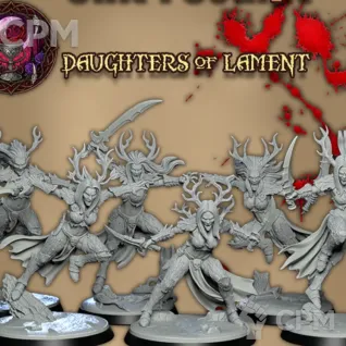 Описание картинки DAUGHTERS OF LAMENTS от Manufactorum76 по цене 1 000руб | Свободный Рынок Миниатюр - СРМ
