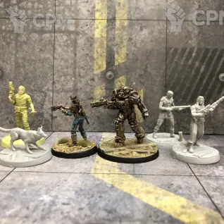 Описание картинки Выжившие из стартера Fallout от Munin по цене 1 500руб | Свободный Рынок Миниатюр - СРМ