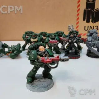 Описание картинки Dark Angels Tactical Squad x10 (оригинал) от Ellioth по цене 1 700руб | Свободный Рынок Миниатюр - СРМ