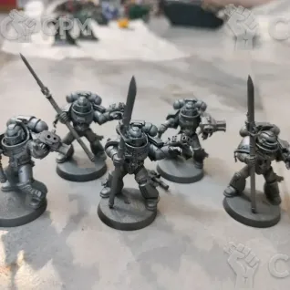 Описание картинки Grey knights strike squad x5 (оригинал) от Ellioth по цене 1 400руб | Свободный Рынок Миниатюр - СРМ