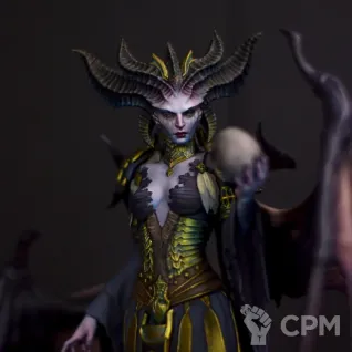 Описание картинки Lilith Diablo IV от SmokeOLyee по цене 12 000руб | Свободный Рынок Миниатюр - СРМ