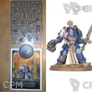 Описание картинки Captain in Terminator Armour (Multipart) (оригинал) от GLOM по цене 3 000руб | Свободный Рынок Миниатюр - СРМ