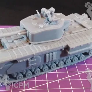 Описание картинки Британский пехотный танк Churchill VII / масштаб 1:56 / 28мм от DModels по цене 1 470руб | Свободный Рынок Миниатюр - СРМ